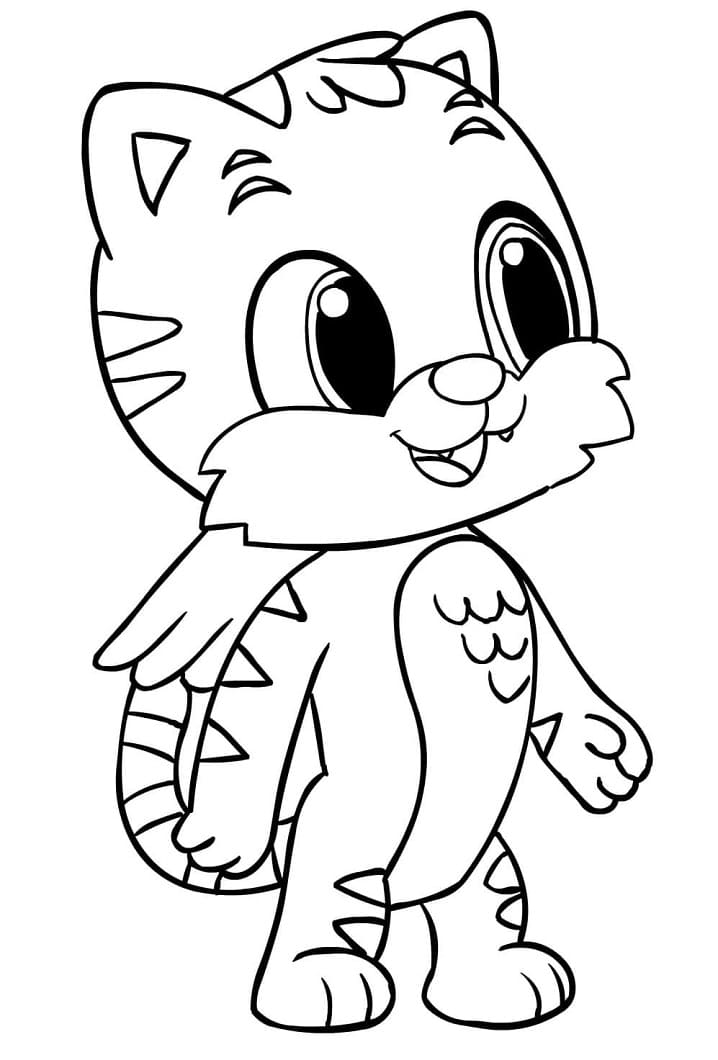 Desenho deHatchimals 6 para colorir