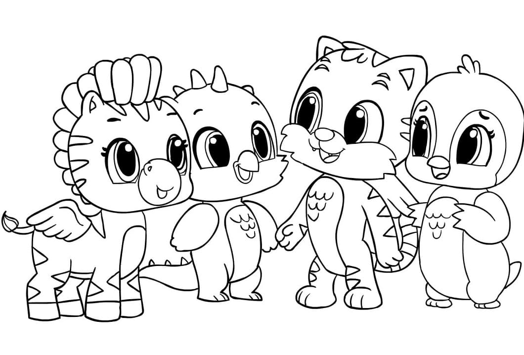 Desenho deHatchimals 8 para colorir