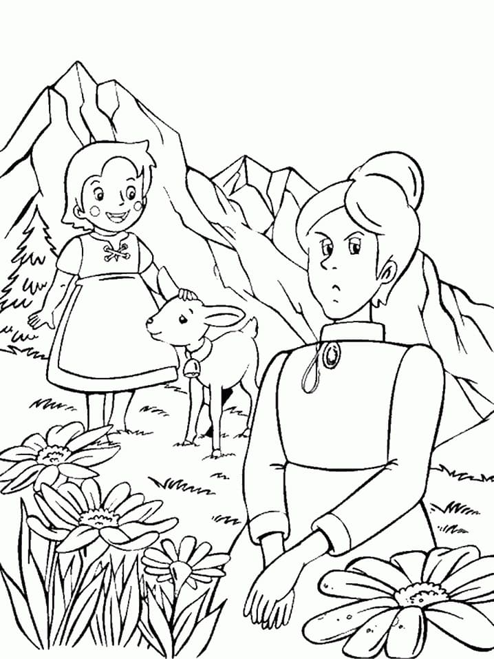 Desenho deHeidi 3 para colorir