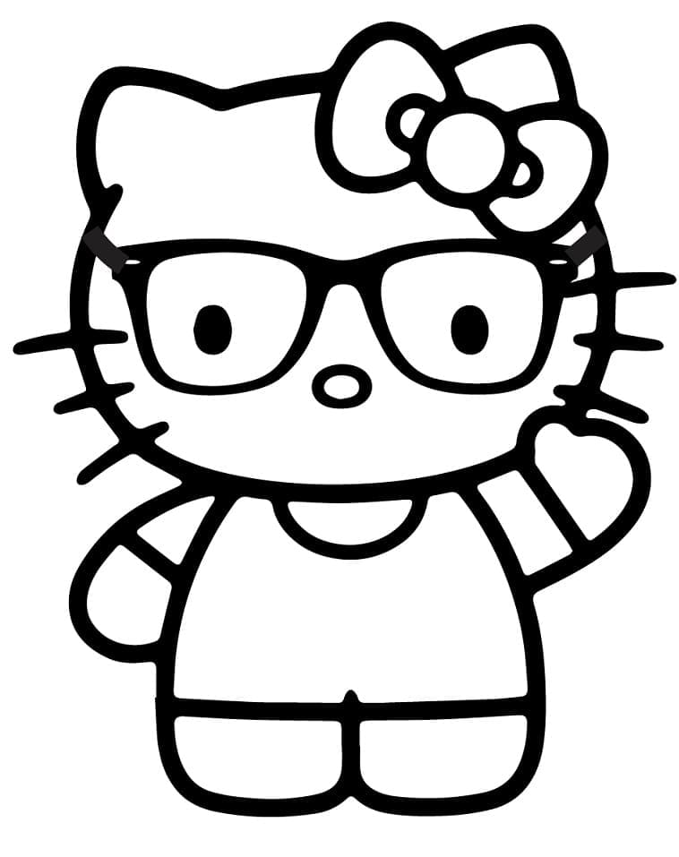 Desenho de Hello Kitty 1 para colorir