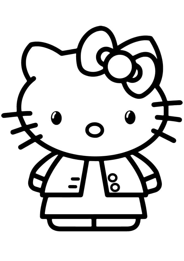 Desenho de Hello Kitty 3 para colorir