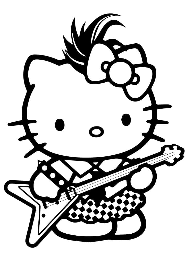 Desenho de Hello Kitty 6 para colorir