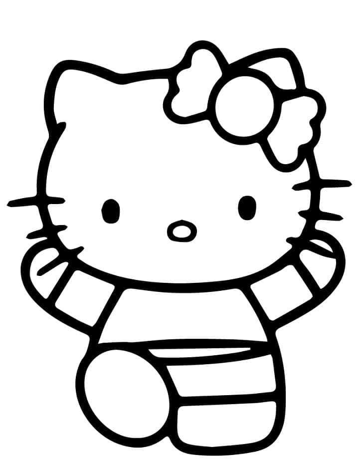 Desenho de Hello Kitty 7 para colorir