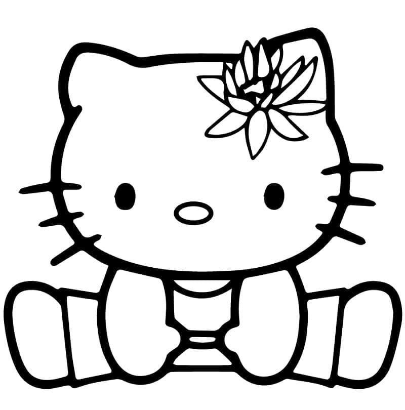 Desenho de Hello Kitty 8 para colorir