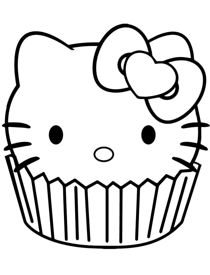 Desenho de Hello Kitty 9 para colorir