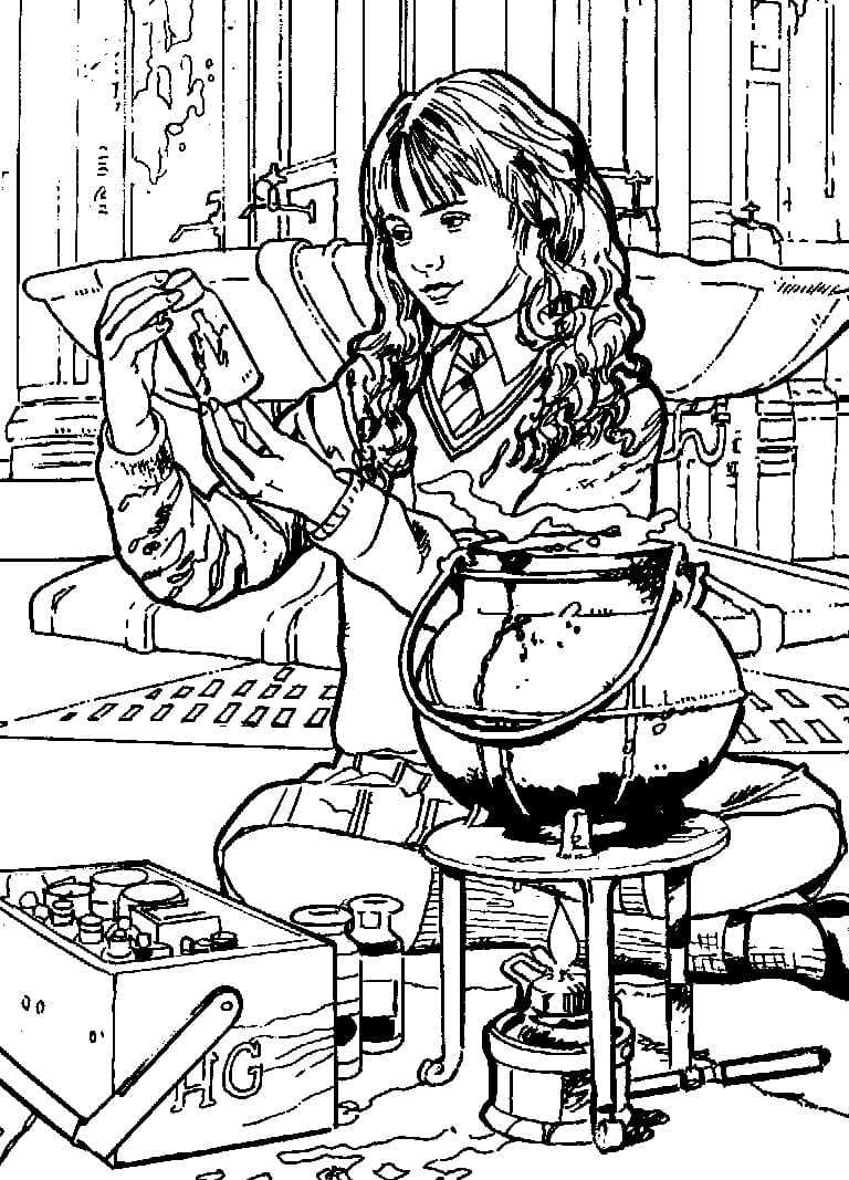 Desenho deHermione Granger 1 para colorir