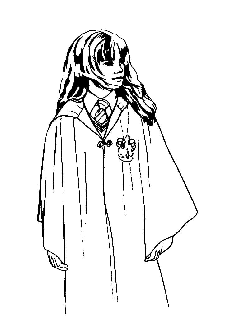 Desenho deHermione Granger 3 para colorir