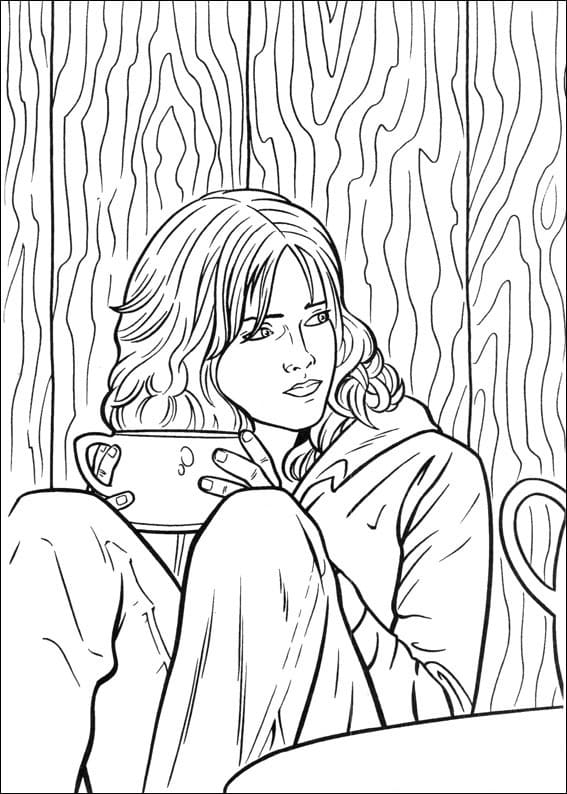 Desenho deHermione Granger 8 para colorir