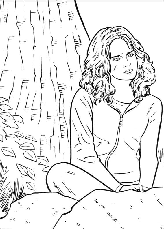 Desenho deHermione Granger 9 para colorir