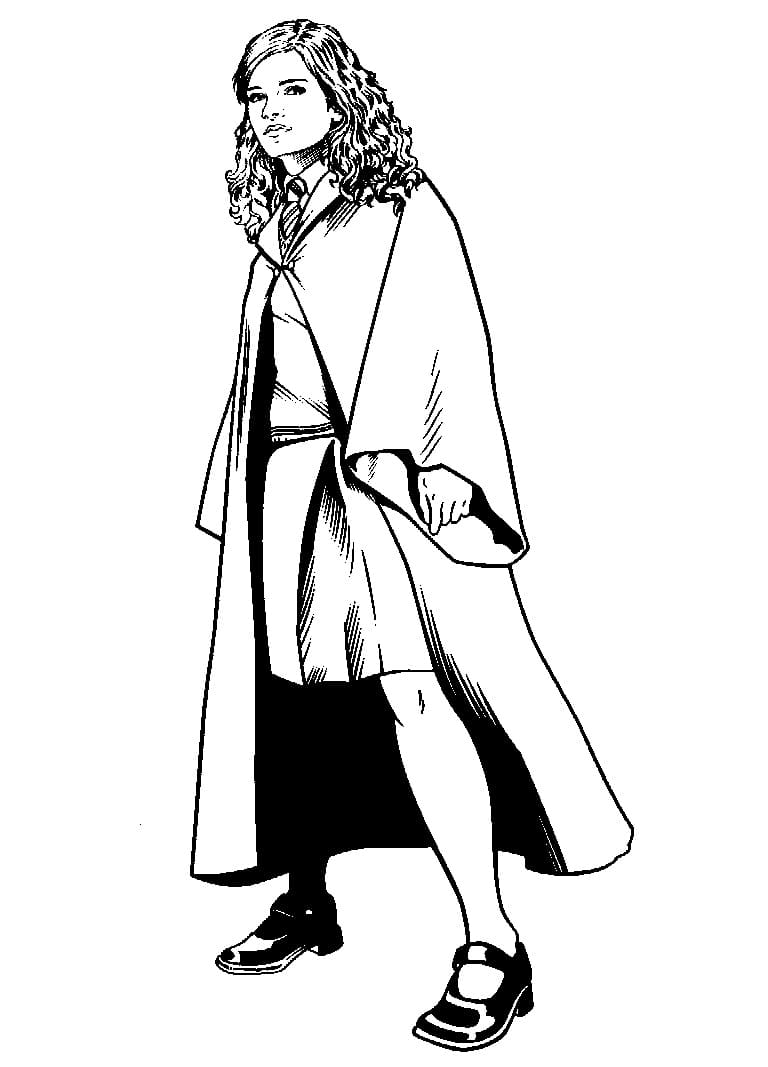 Desenho deHermione Granger para colorir