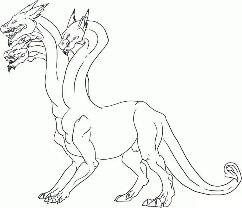 Desenho deHidra Gigante 1 para colorir