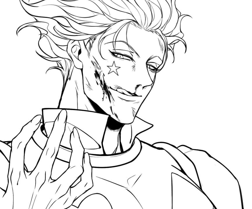 Desenho deHisoka 2 para colorir