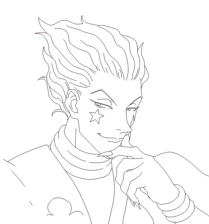 Desenho deHisoka 3 para colorir