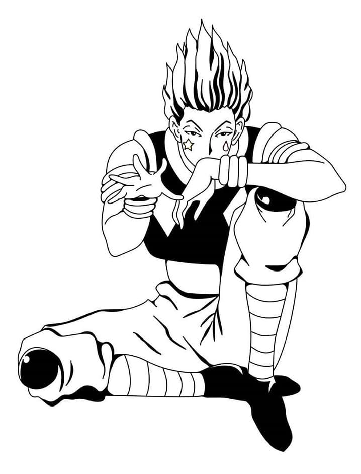 Desenho deHisoka de Hunter x Hunter 3 para colorir