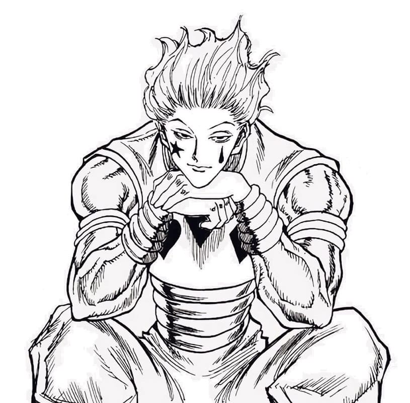 Desenho deHisoka de Hunter x Hunter para colorir