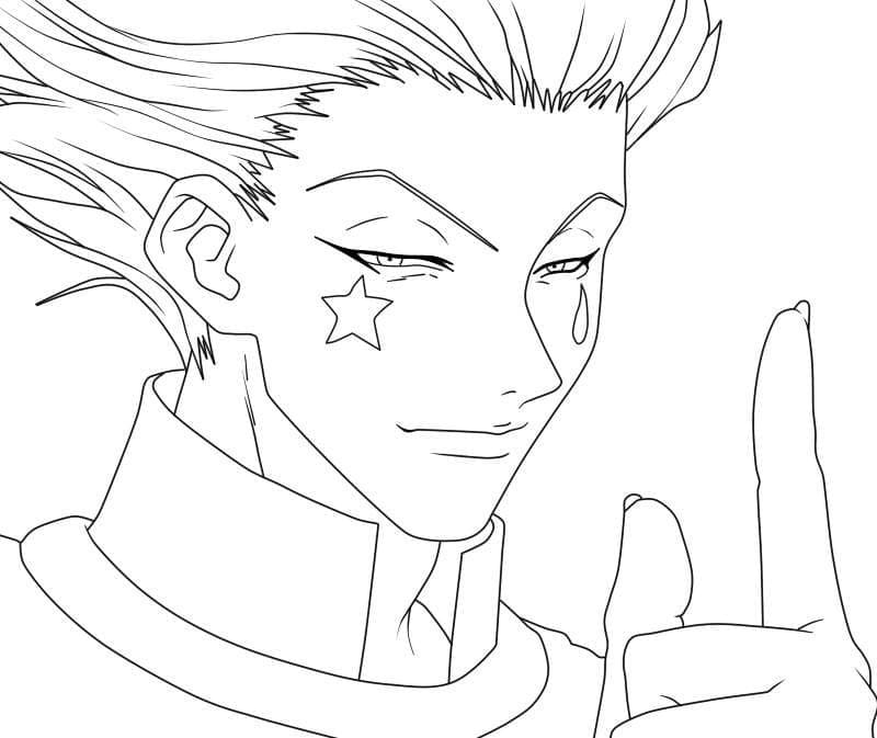 Desenho deHisoka para colorir