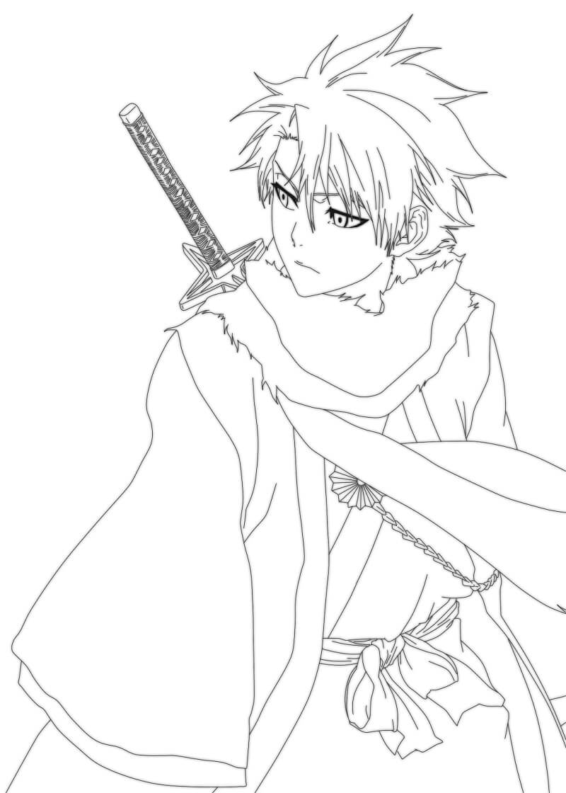 Desenho deHitsugaya Toshiro 14 para colorir