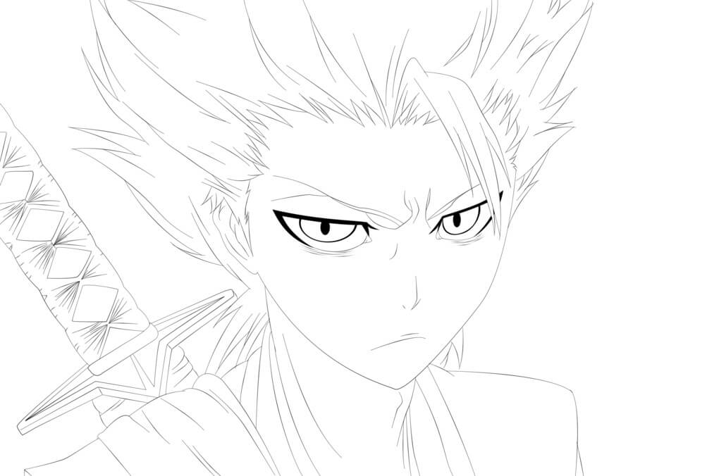 Desenho deHitsugaya Toshiro 3 para colorir