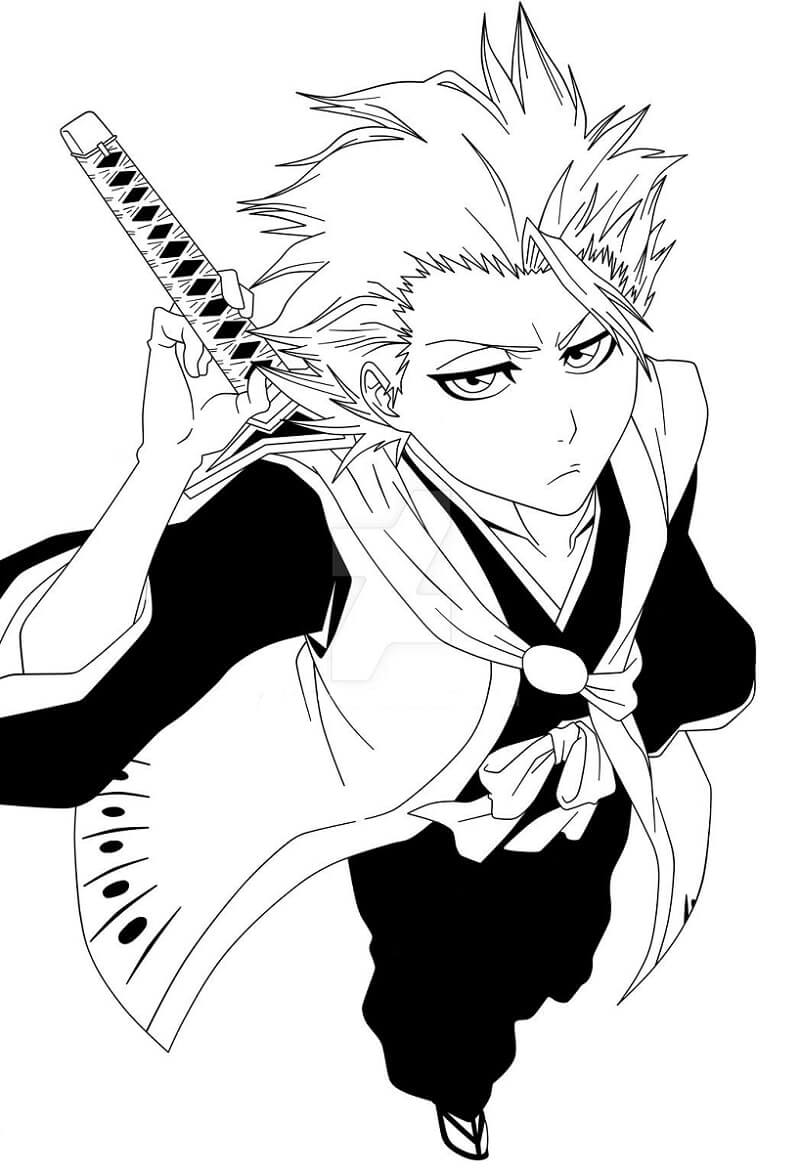 Desenho deHitsugaya Toshiro 4 para colorir