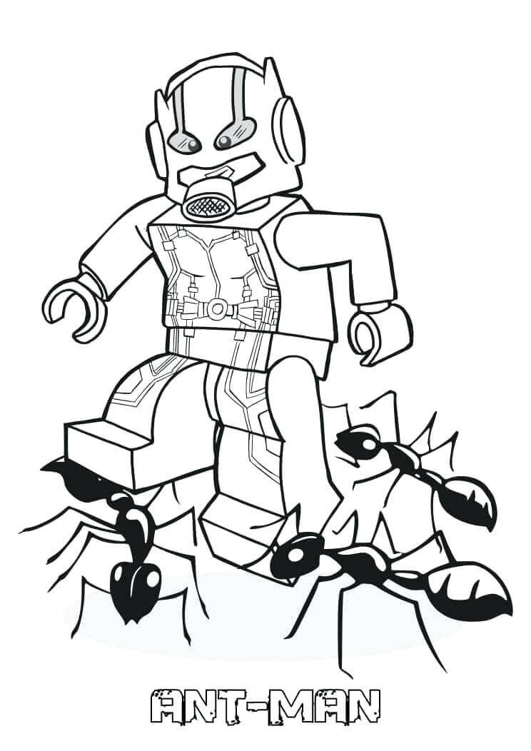 Desenho deHomem Formiga Lego para colorir