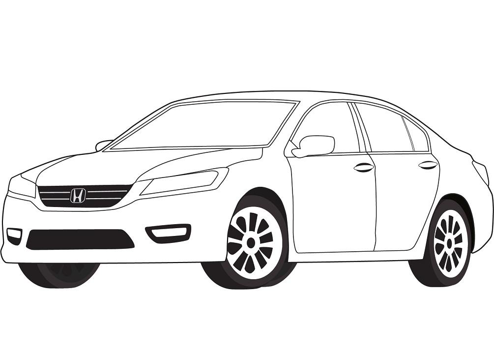 Desenho deHonda Accord para colorir