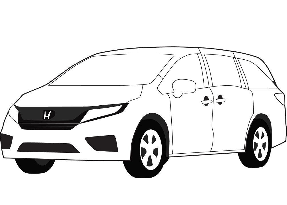 Desenho deHonda Odyssey para colorir