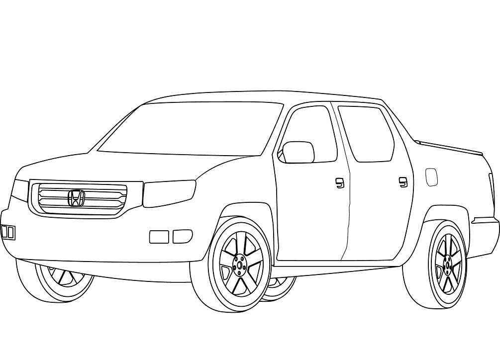 Desenho deHonda Ridgeline para colorir