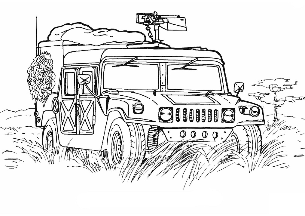 Desenho deHummer 1 para colorir