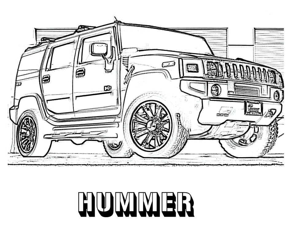 Desenho deHummer 2 para colorir