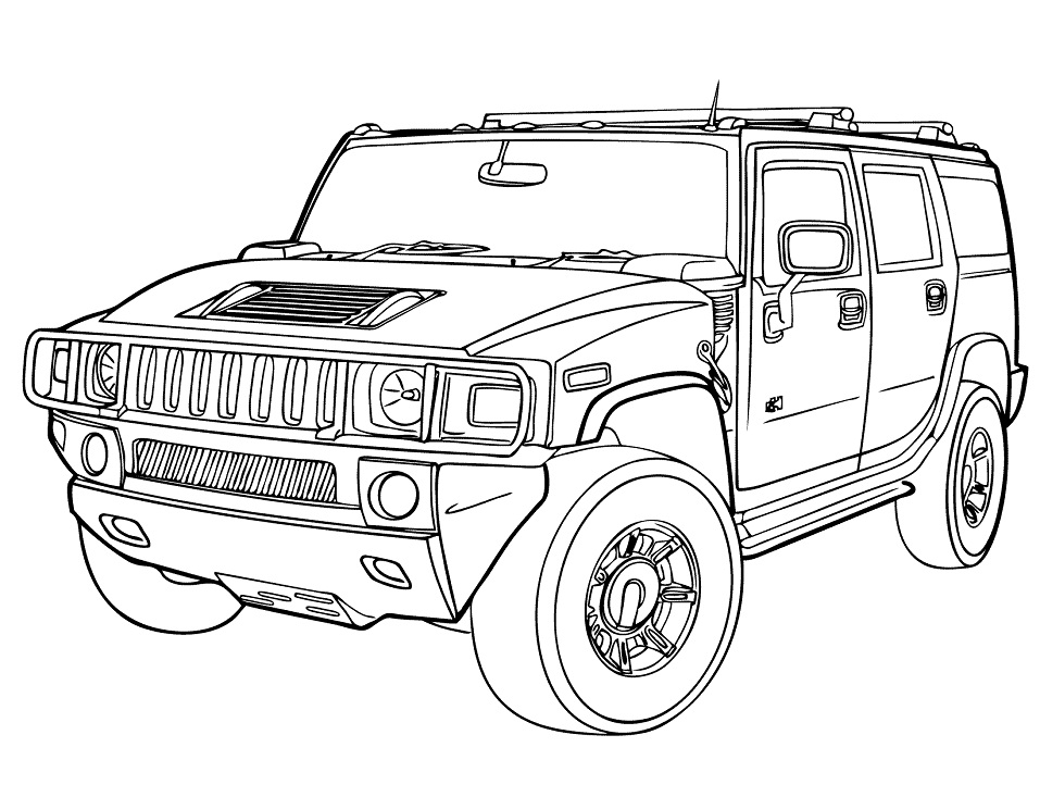 Desenho deHummer 3 para colorir