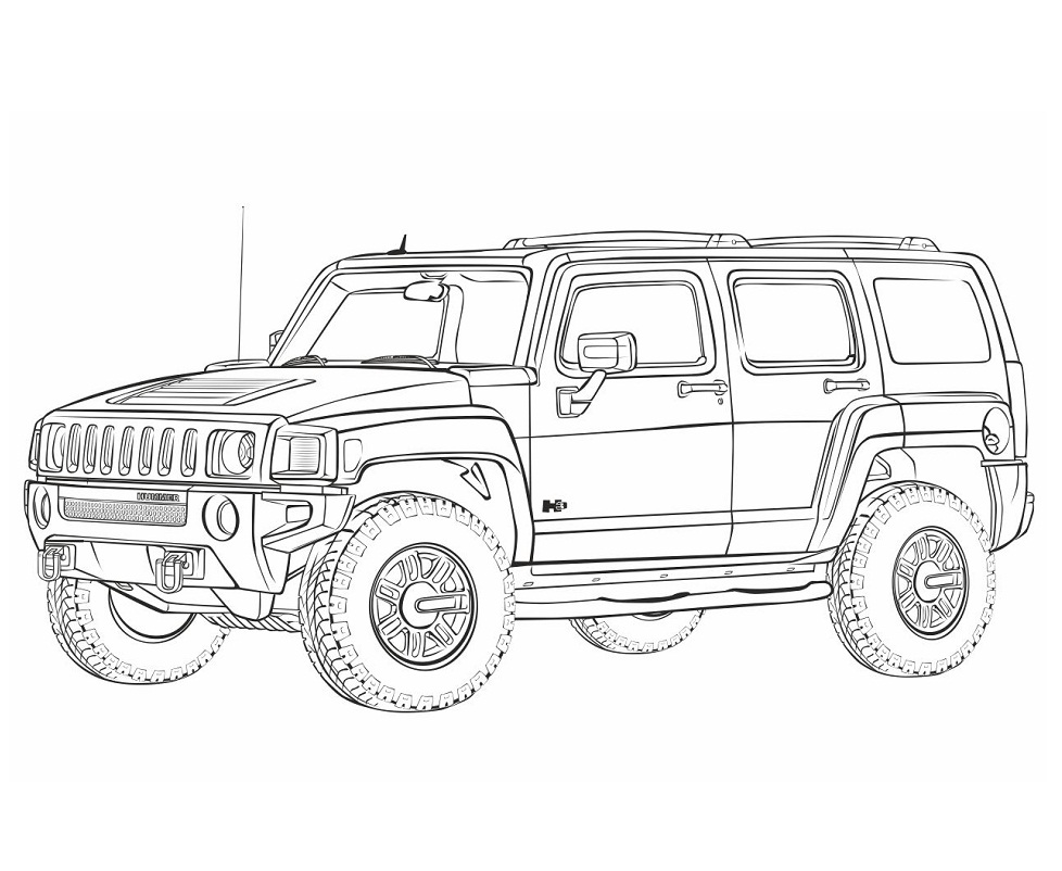 Desenho deHummer 5 para colorir