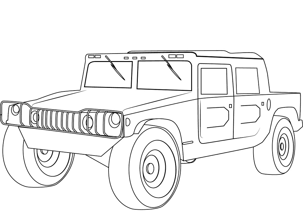 Desenho deHummer H1 para colorir