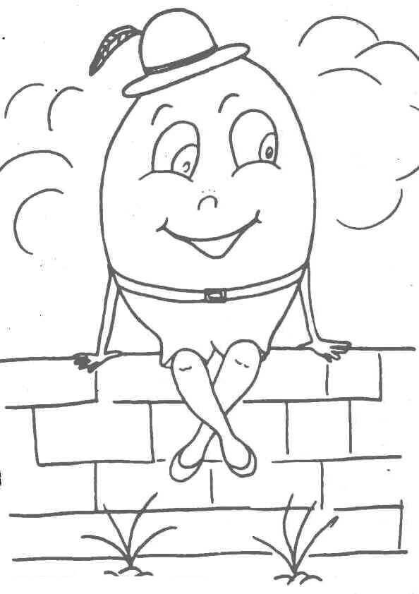 Desenho de Humpty Dumpty 10 para colorir