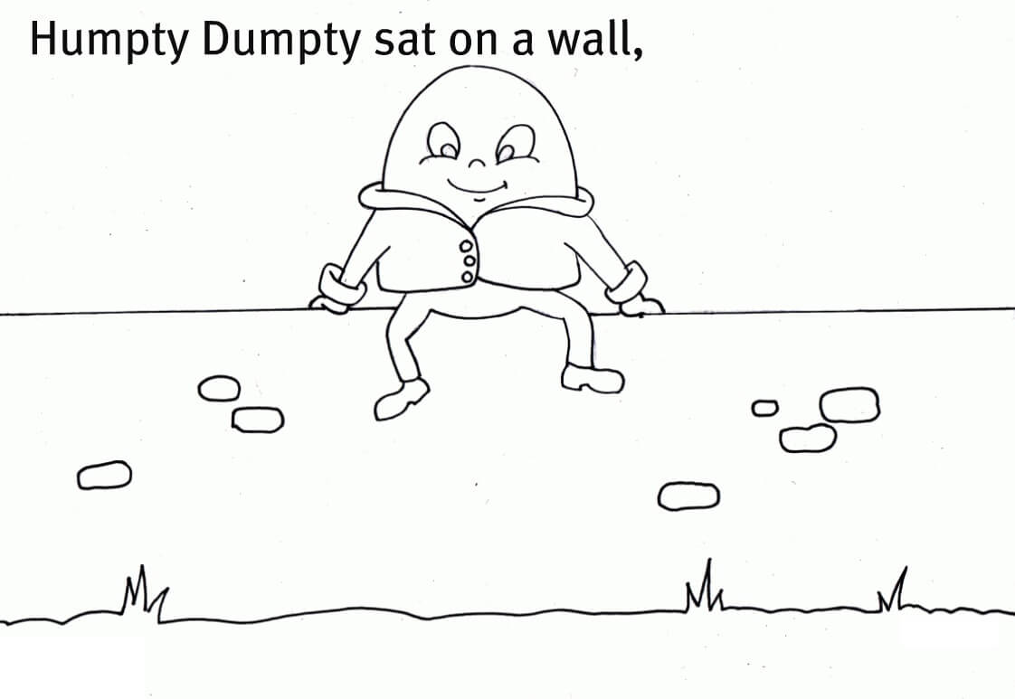 Desenho de Humpty Dumpty 12 para colorir