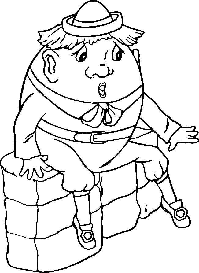 Desenho de Humpty Dumpty 13 para colorir