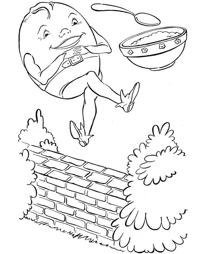 Desenho de Humpty Dumpty 15 para colorir