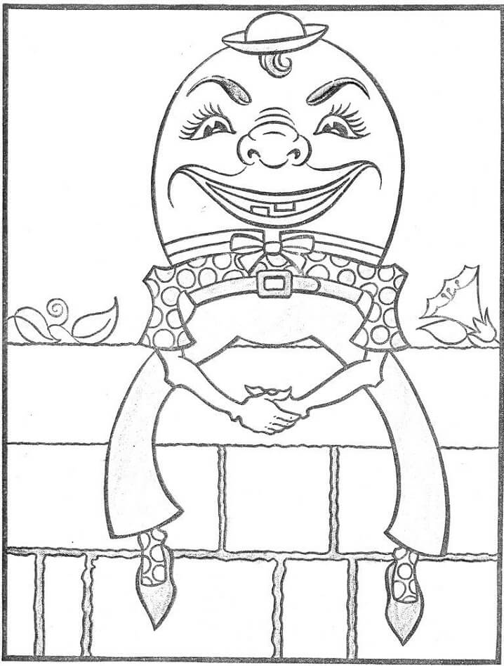 Desenho de Humpty Dumpty 16 para colorir