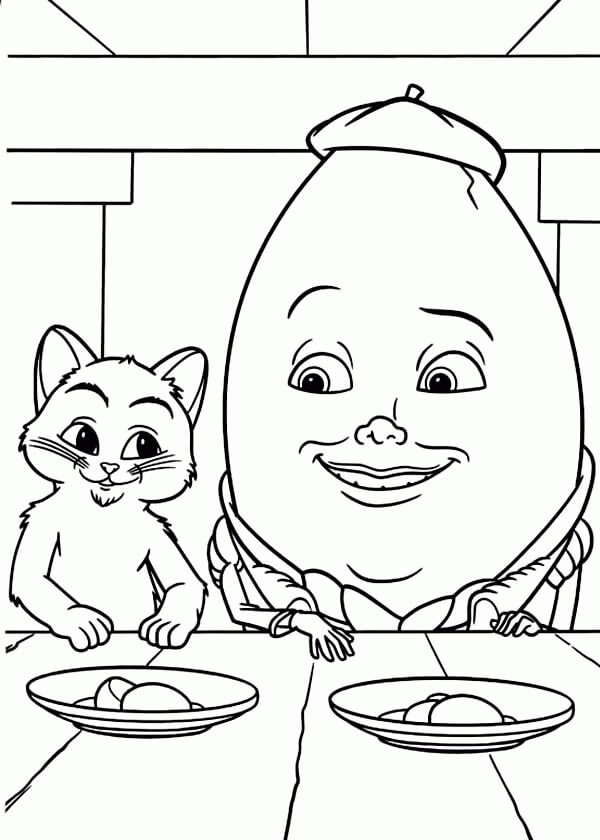 Desenho de Humpty Dumpty 18 para colorir