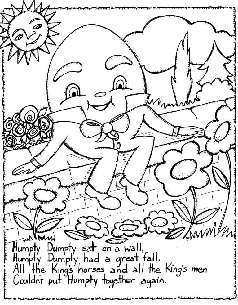 Desenho de Humpty Dumpty 2 para colorir