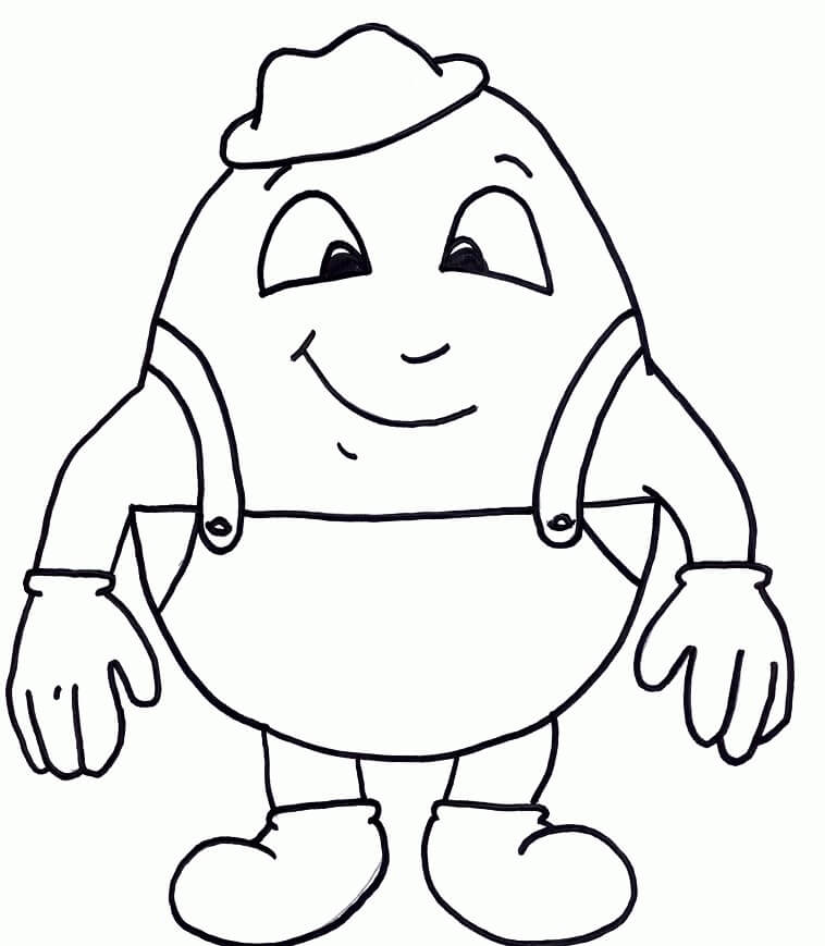 Desenho de Humpty Dumpty 5 para colorir