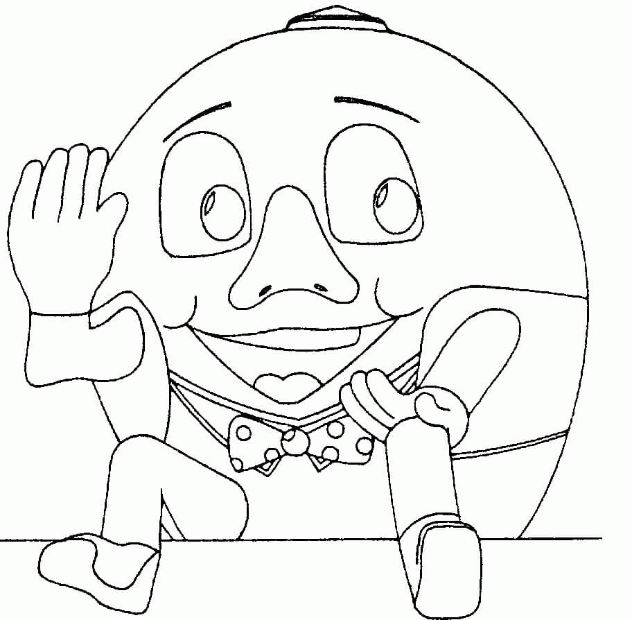 Desenho de Humpty Dumpty 8 para colorir