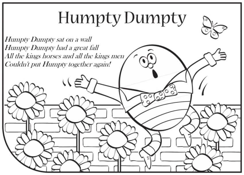 Desenho de Humpty Dumpty 9 para colorir