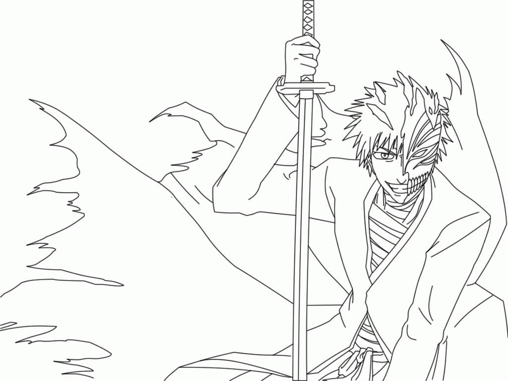 Desenho deIchigo Hollow 17 para colorir