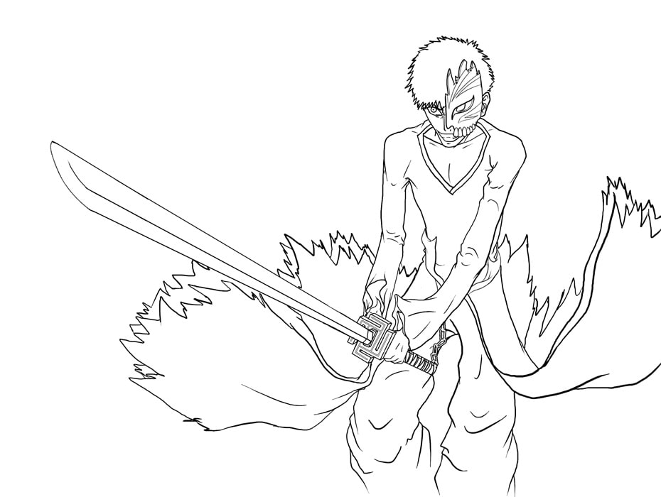 Desenho deIchigo Hollow 3 para colorir