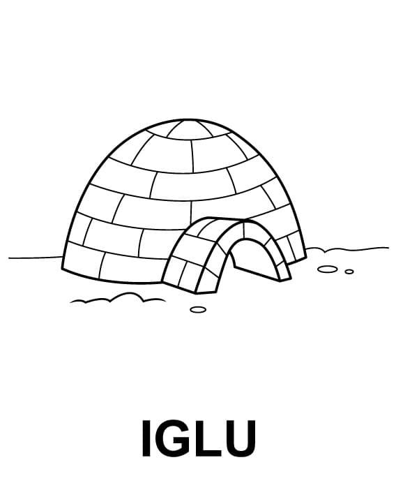 Desenhos de Iglu para colorir