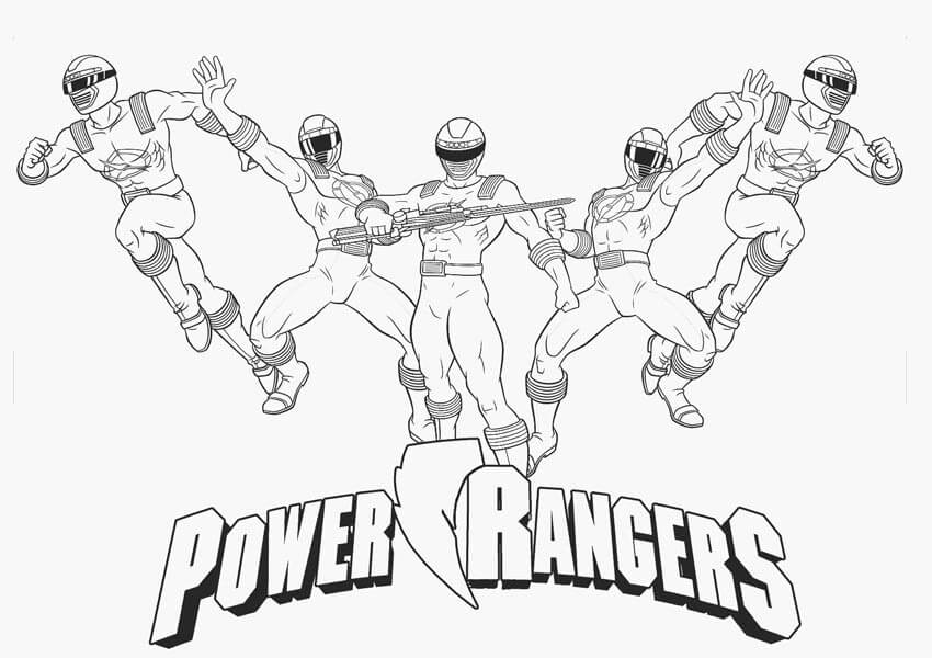 Desenhos de Power Rangers para colorir