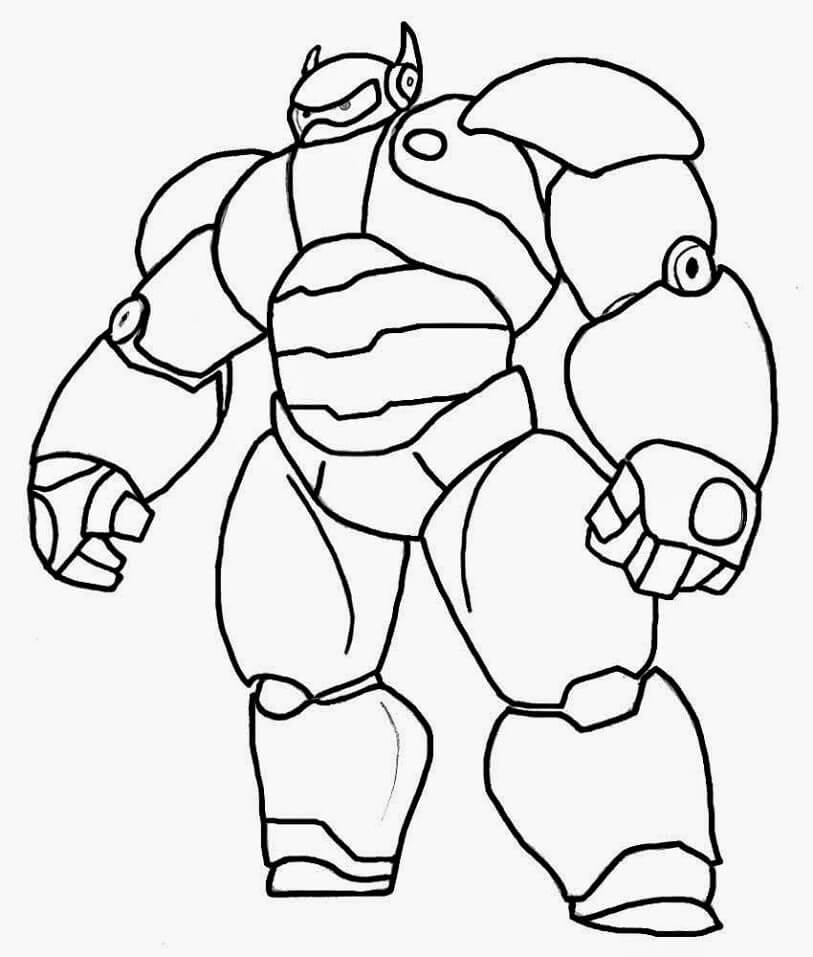 Desenho de Incrível Baymax 1 para colorir