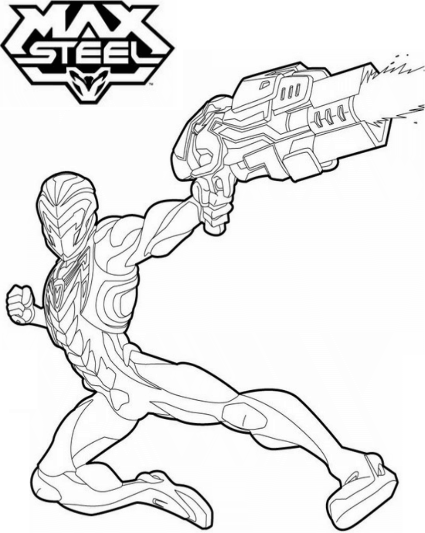 Desenho deIncrível Max Steel 1 para colorir