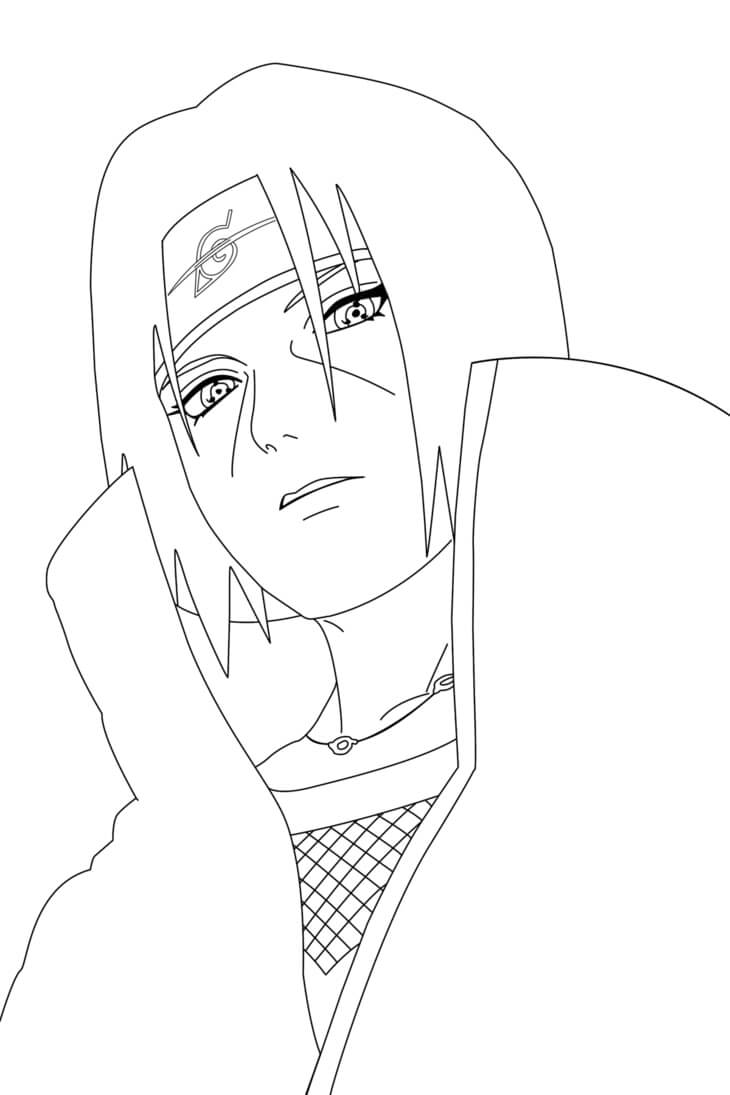 Desenho deIncrível Uchiha Itachi para colorir