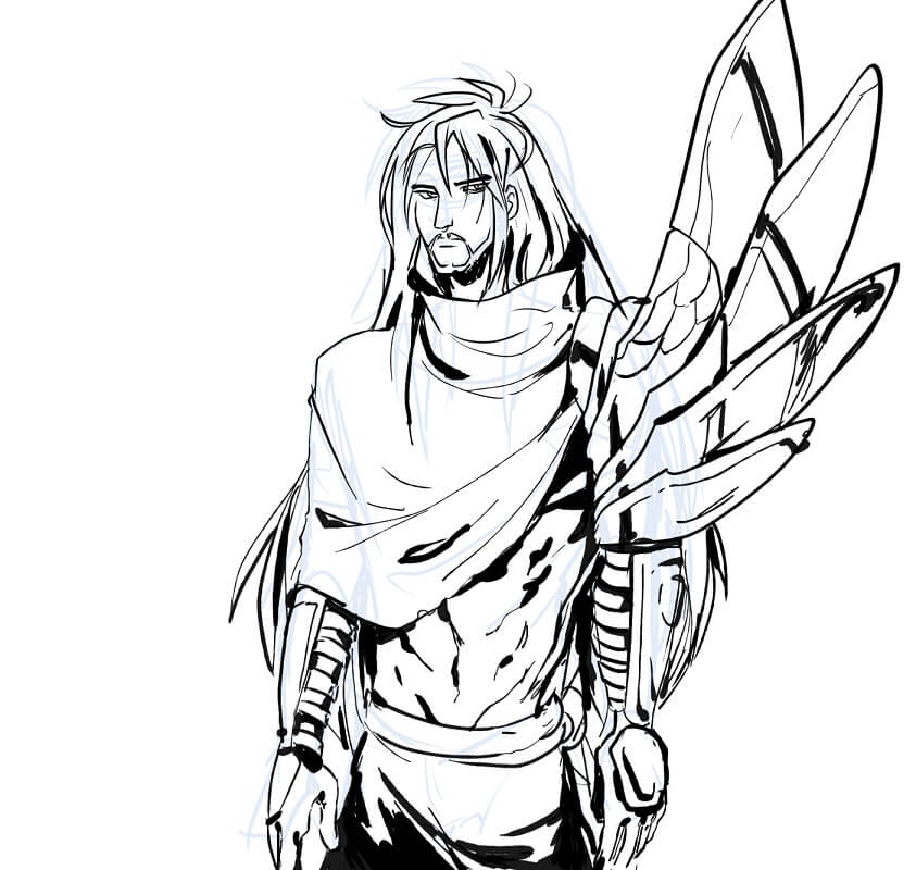 Desenho deIncrível Yasuo 5 para colorir